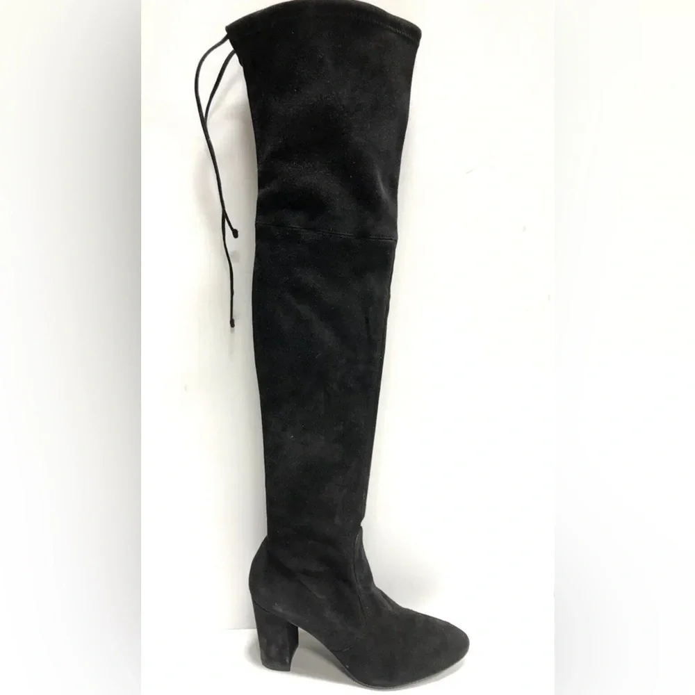 Stuart Weitzman Women’s Highland, Black Over The Knee Boots, Size 8.5M